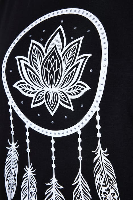 T-shirt, A-lijn, glittersteentjes op de droomvanger