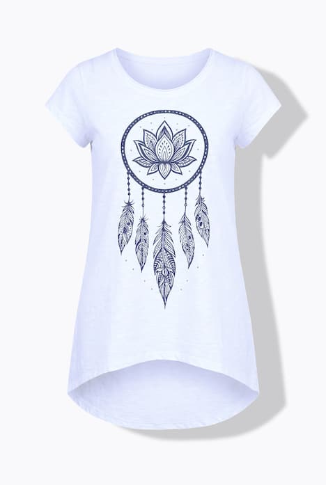 T-shirt, A-lijn, glittersteentjes op de droomvanger