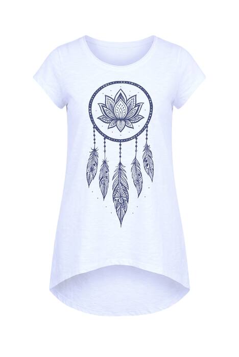 Lotus Dreamcatcher Extra Long Graphic Tee