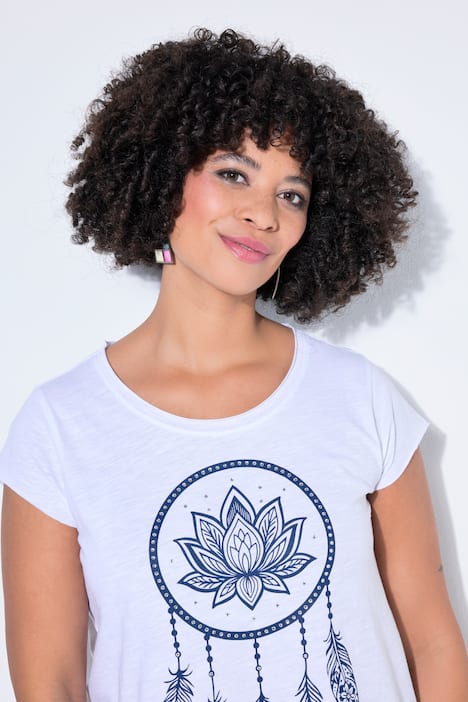 T-shirt, A-lijn, glittersteentjes op de droomvanger