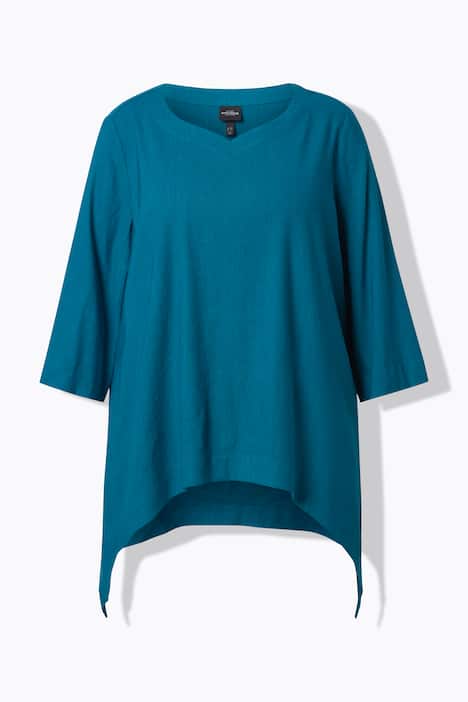 Blouse van linnenmix