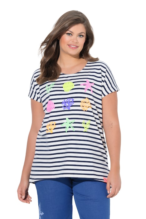 Tričko, polo rukáv, kulatý výstřih, potisk