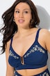Bikini, Zweiteiler, florale Stickerei, Softcups