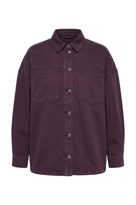 Džínová košile, volný střih, dlouhé rukávy