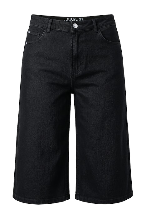 Džínové kraťasy, rozšířené široké nohavice, 5 kapes