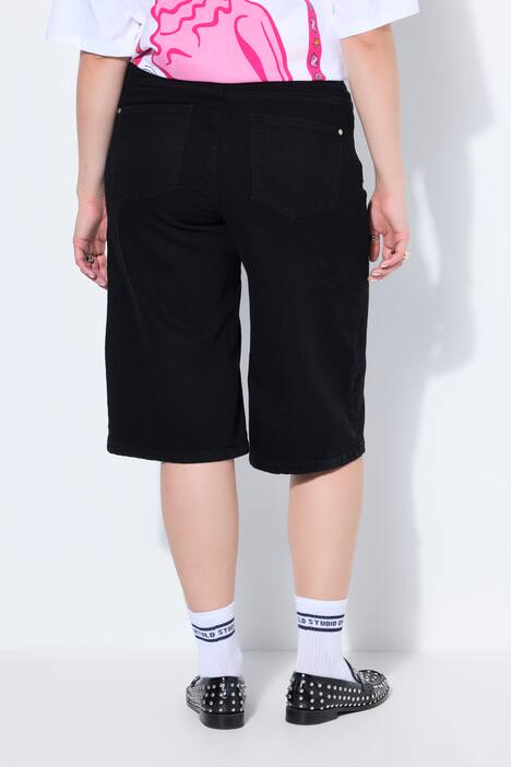 Jorts, Jeans Shorts, wide Flared Legs, 5-Pocket