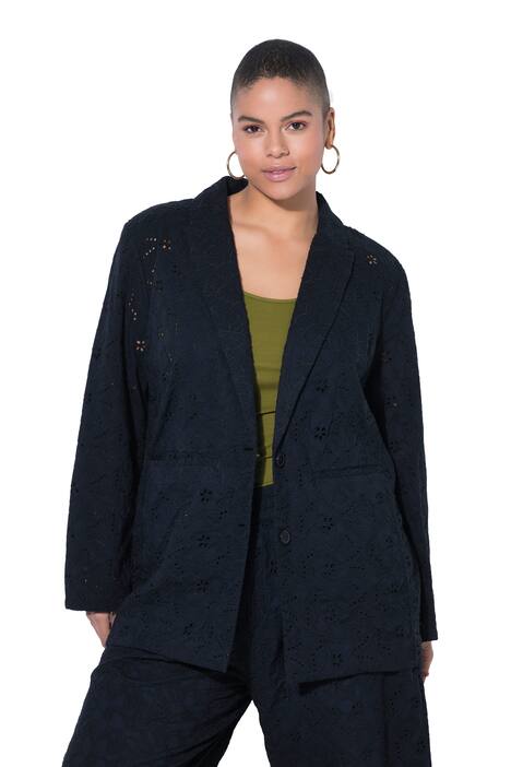 Sako, volný střih, květinová krajka