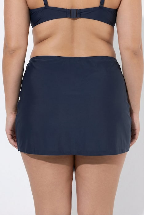 Schwimmrock, Raffung, integrierter Slip