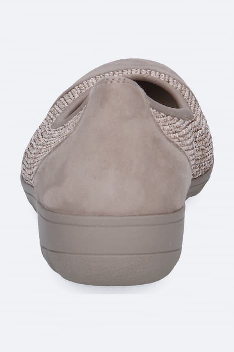 Caprice Ballerinas, geflochten, Lederoptik-Details, Weite G