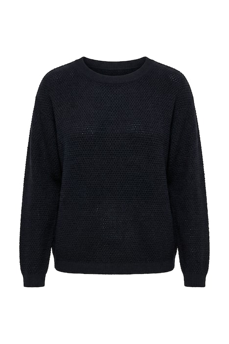 Pulovr, boxy střih, dírkovaný úplet, dlouhé rukávy