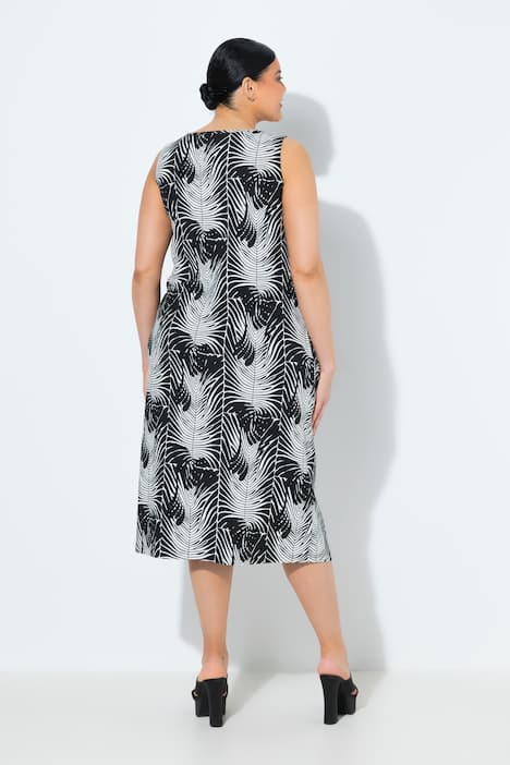 Minikjole, A-form, rund hals, lommer, ærmeløs