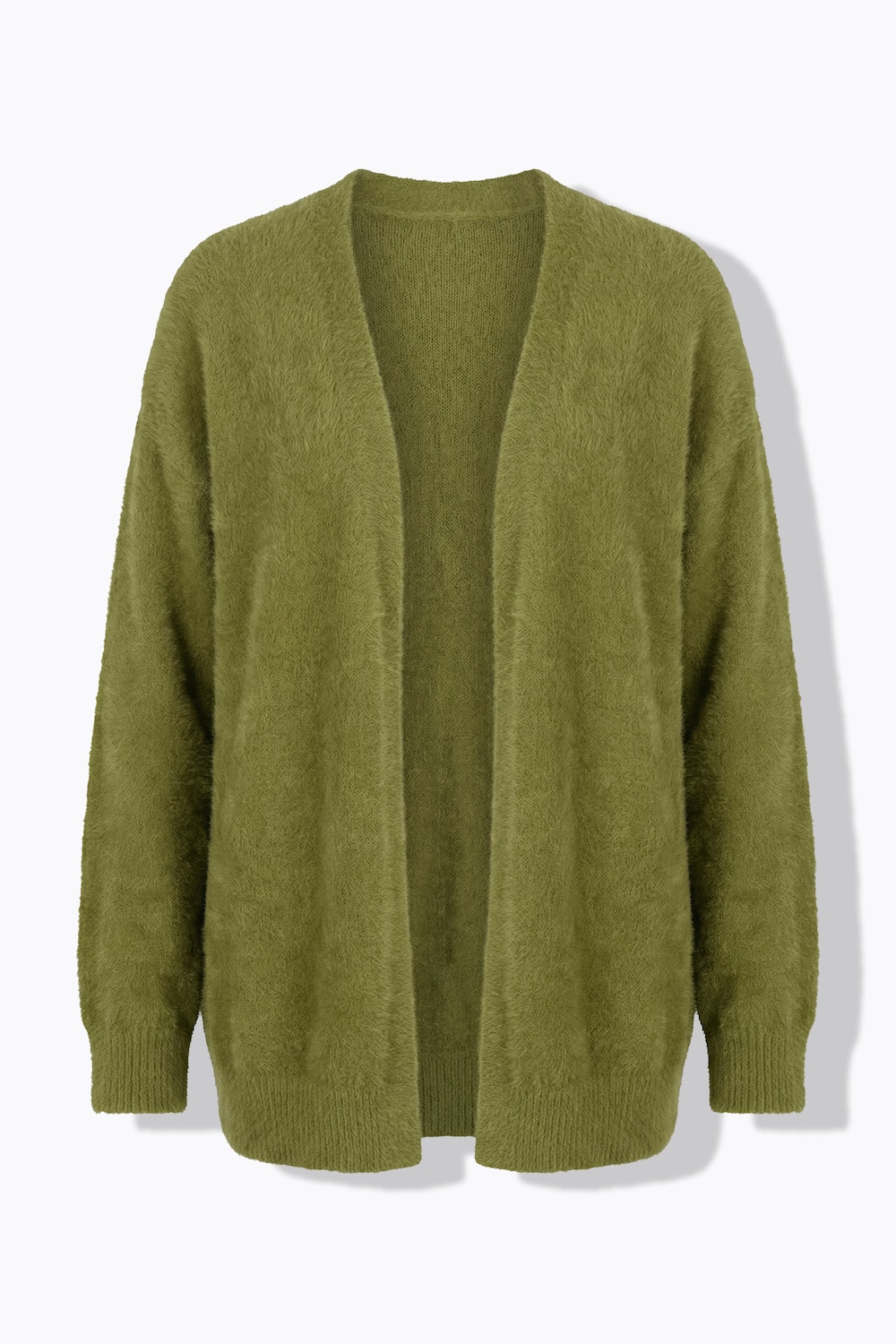 Stora storlekar Stickad kofta, Dam, brun, storlek: 46/48, Syntetfibrer/Polyester, Studio Untold