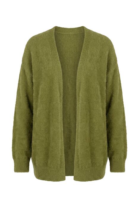 Kardigan, pohodlný střih, hebký úplet, otevřená silueta