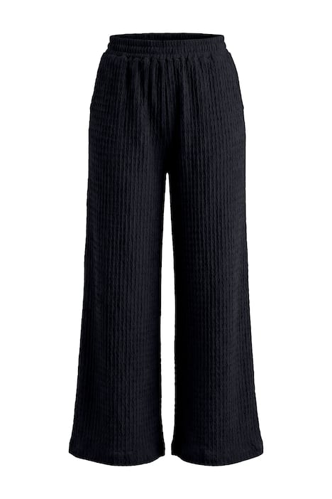 Kalhoty, široké nohavice, vaflová struktura, elastický pas