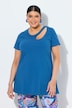 Longshirt, Cut-Out, A-Linie, Rundhals, Halbarm