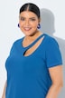 Longshirt, Cut-Out, A-Linie, Rundhals, Halbarm