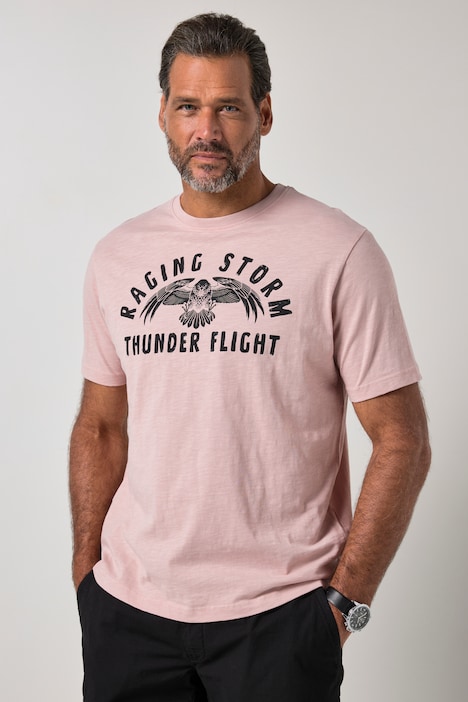 T-shirt, rękaw 1/2, lekki dżersej, nadruk na piersi, do rozm. 8 XL