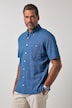 Jerseyhemd, Halbarm, Buttondown-Kragen, Modern Fit, bis 8 XL