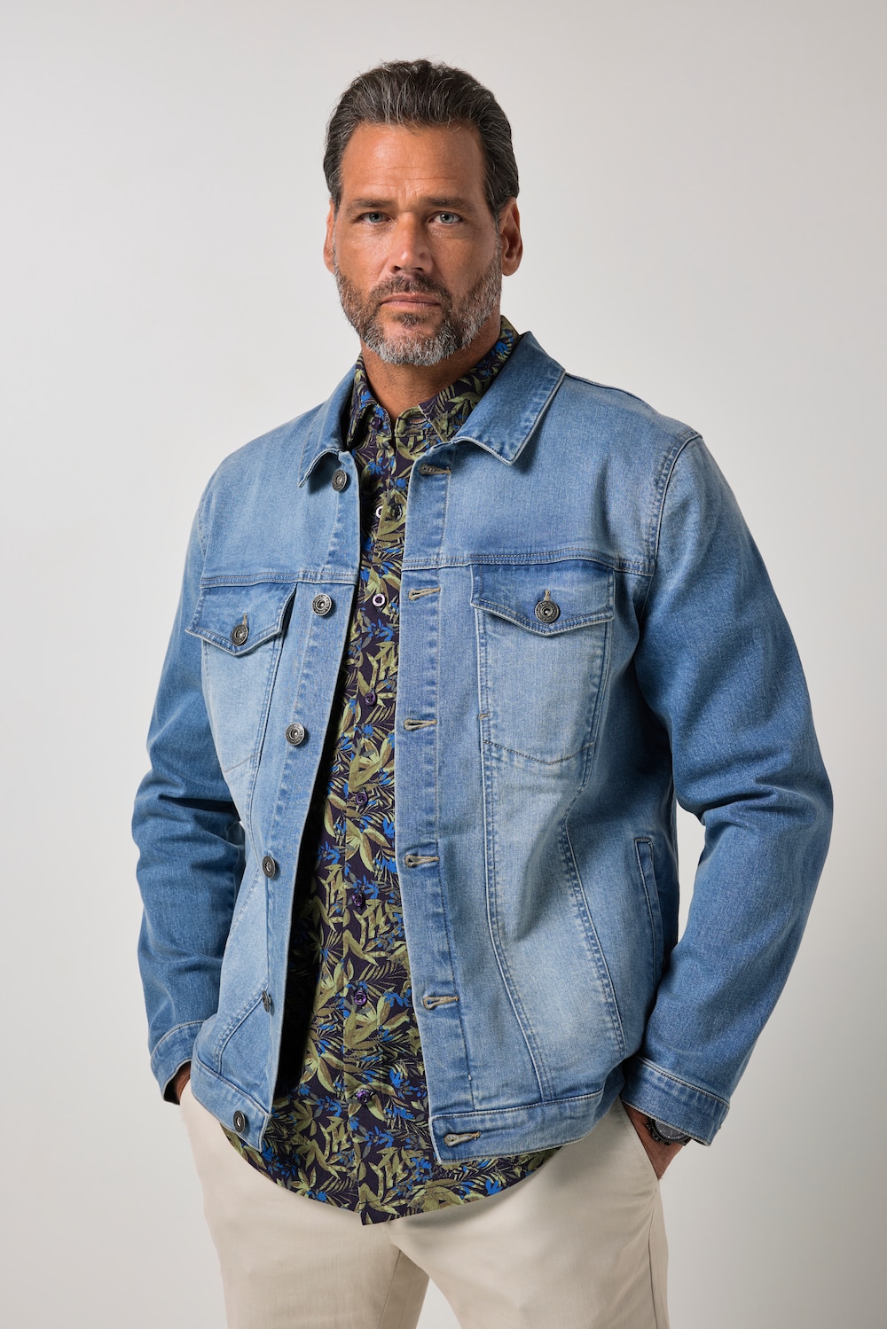Jeansjacke, Ultra FLEXNAMIC®, Denim, viele Taschen, bis 8 XL