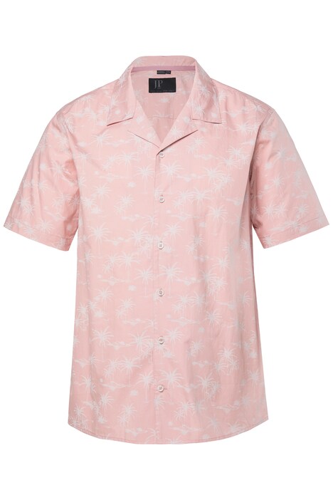 Košile, krátké rukávy, extra lehký materiál, cuba límeček, celoplošný potisk, střih cuba, do velikosti 8XL