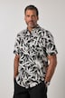 Jersey-Hemd, Halbarm, extraleichter Jersey, Alloverprint, Buttondown-Kragen, Modern Fit, bis 8 XL