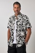 Jersey-Hemd, Halbarm, extraleichter Jersey, Alloverprint, Buttondown-Kragen, Modern Fit, bis 8 XL