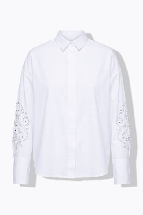 Hemd, Oversize Shape, Stickerei, Ziernieten am Langarm