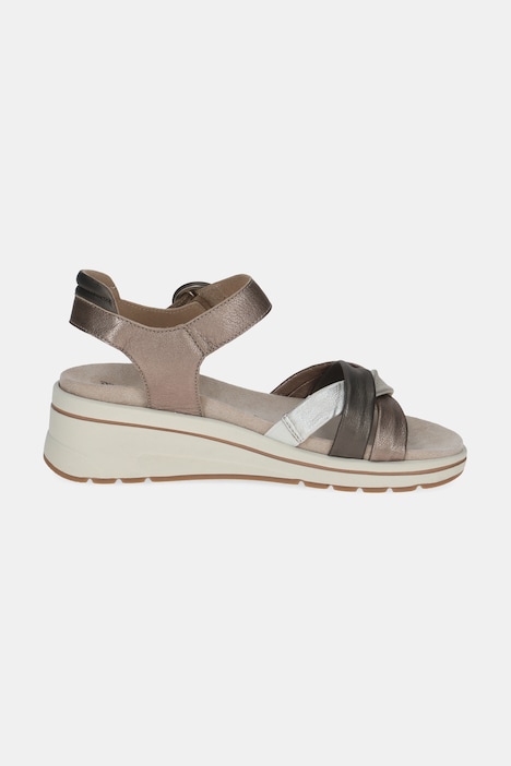 Caprice leather sandals, removable footbed, width H