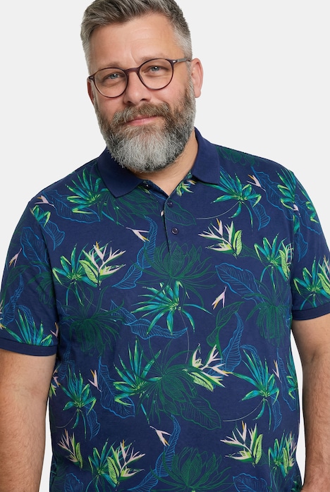 Koszulka polo, rękaw 1/2, dżersej, nadruk na całej powierzchni, do rozm. 8XL
