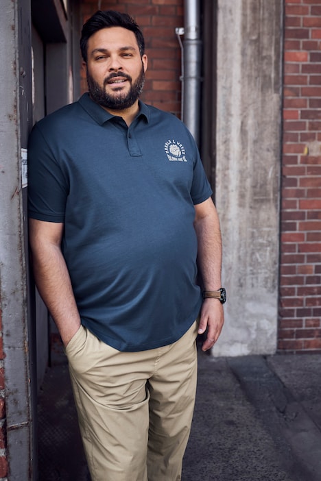 Maglia polo in jersey con mezze maniche, fino alla tg. 8XL