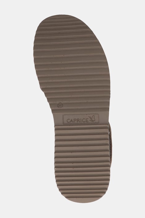Caprice leren sandalen, uitwisselbaar voetbed met klittenband, wijdte G