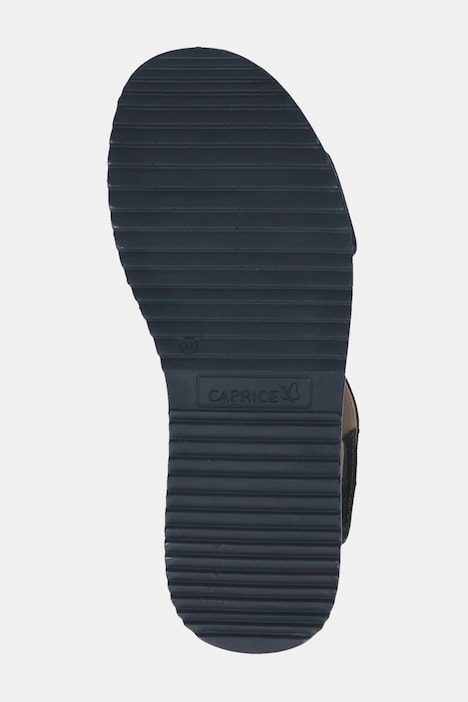 Caprice leren sandalen, uitwisselbaar voetbed met klittenband, wijdte G