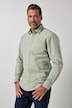 Skjorte i hørlook med klassisk krave og moderne pasform, op til 8XL