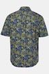 Piqué-Hemd, FLEXNAMIC®, Halbarm, Alloverprint, verdeckter Buttondown-Kragen, Modern Fit, bis 8 XL