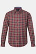 Camicia a quadri, maniche lunghe, colletto button-down con bottoni nascosti, modern fit, fino alla 8XL