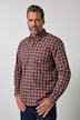 Camicia a quadri, maniche lunghe, colletto button-down con bottoni nascosti, modern fit, fino alla 8XL