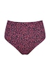 Bikinové kalhotky, vysoký pas, kalhotky, leopardí vzor, tvarující