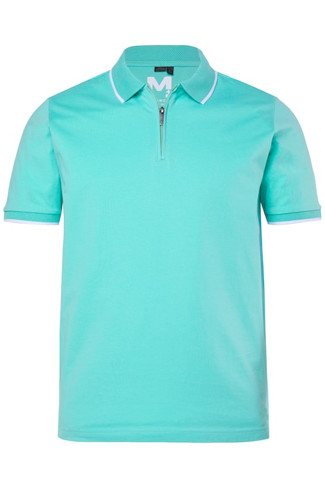 Poloshirt, Halbarm, Jersey, Zipper, bis 8 XL
