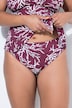 Bas de bikini taille haute, imprimé all-over