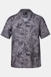 Camisa, manga corta, extraligera, cuello cubano, estampado completo, corte boxy, hasta 8XL