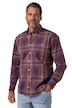 Kostkovaná košile, dlouhé rukávy, košilový límeček s knoflíky, moderní střih, do velikosti 8XL