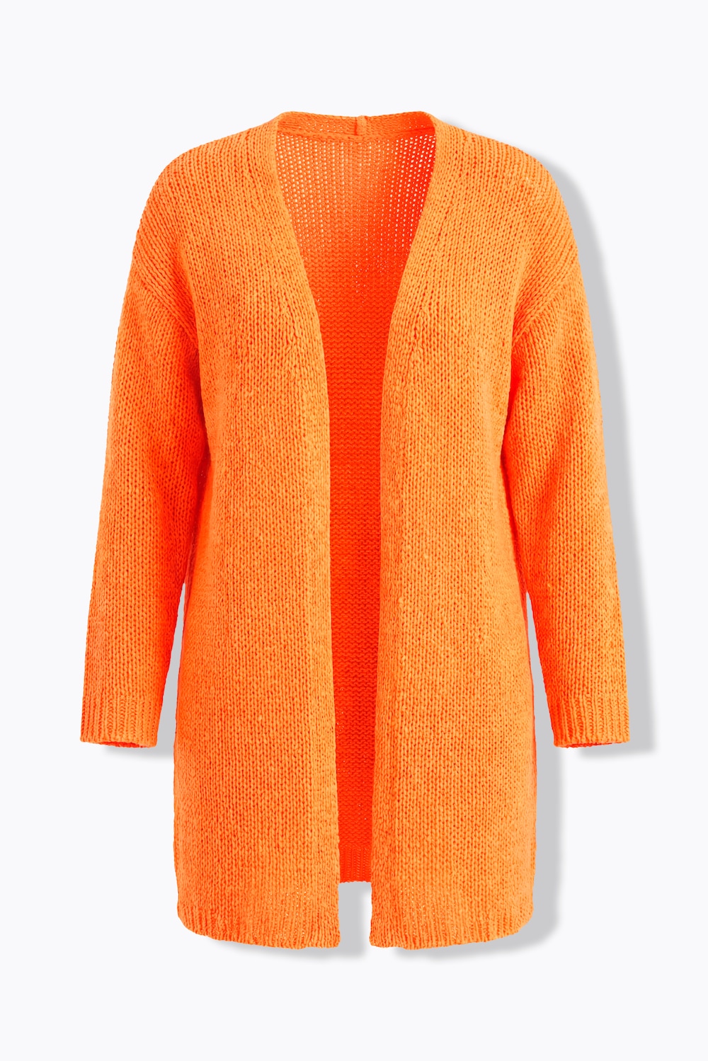 Stora storlekar Stickad kofta, Dam, orange, storlek: 54/56, Syntetfibrer, Angel of Style