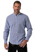 Kostkovaná košile, dlouhé rukávy, lněná směs, přehnutý mini límeček s knoflíky, moderní střih, do velikosti 8XL