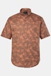 Overhemd, korte mouwen, linnenmix, buttondown kraag, modern fit, tot 8XL