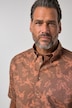 Overhemd, korte mouwen, linnenmix, buttondown kraag, modern fit, tot 8XL