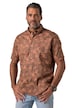 Košile, krátké rukávy, lněná směs, přehnutý límeček na knoflíky, moderní střih, do velikosti 8XL