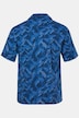 Camisa, manga corta, viscosa, cuello cubano, estampado completo, corte boxy, hasta la 8XL