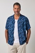 Camisa, manga corta, viscosa, cuello cubano, estampado completo, corte boxy, hasta la 8XL