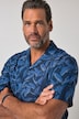 Camisa, manga corta, viscosa, cuello cubano, estampado completo, corte boxy, hasta la 8XL