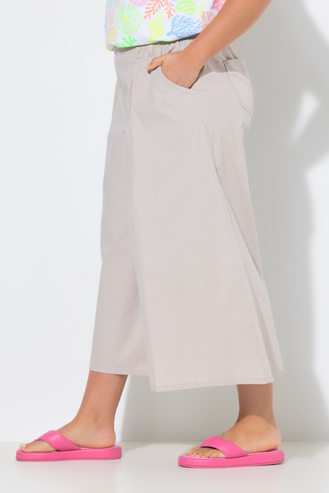 wijde broekrok, elastische tailleband